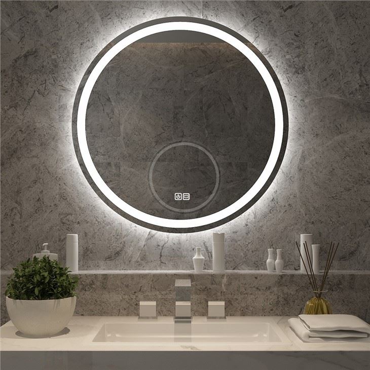 Bathroom Mirror Cabinet LED Light Make up Mirror with Magnifying